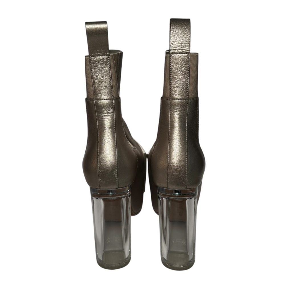 Rick Owens Metallic Ankle Boots - Picture 4 of 14